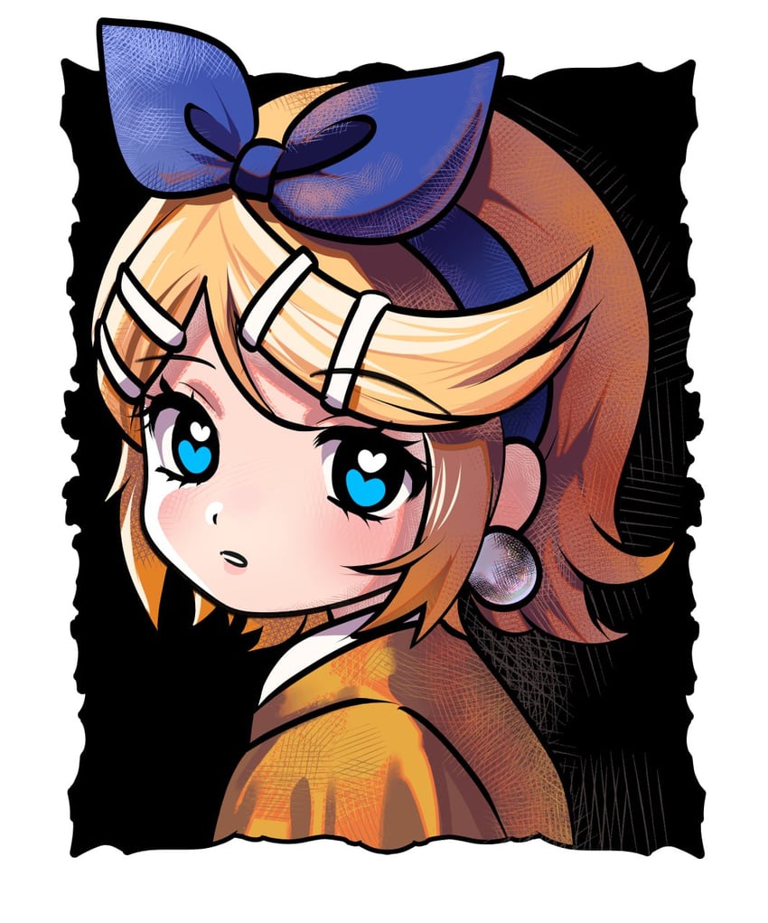 kagamine rin (vocaloid and 1 more) drawn by babylonholic