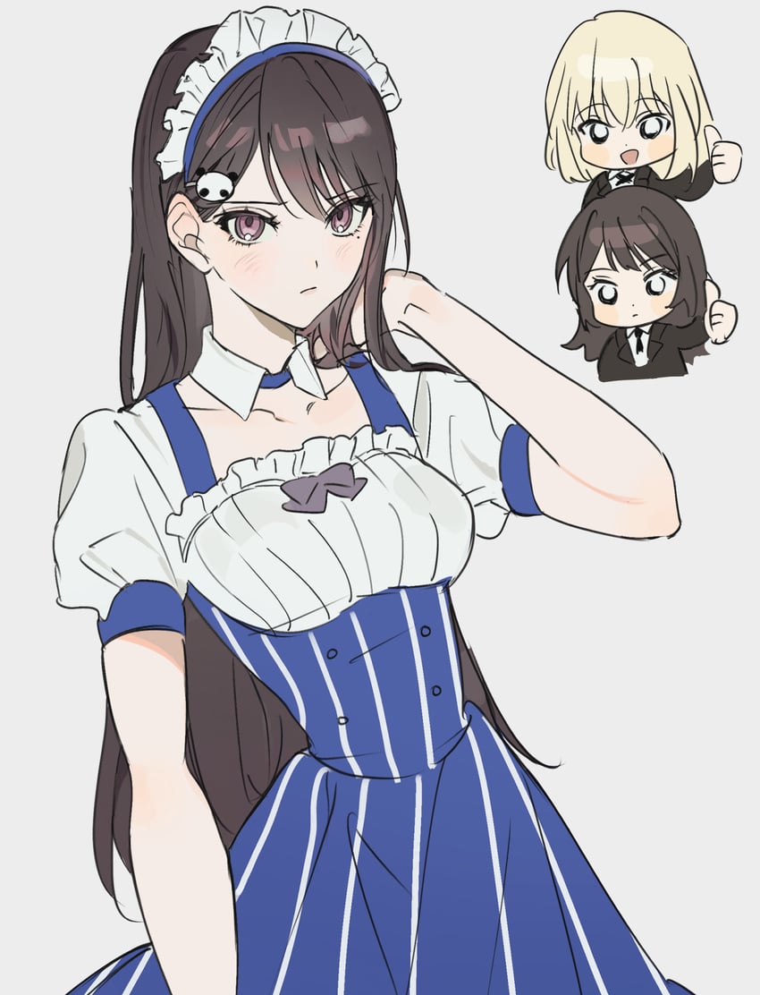 shiina taki, yahata umiri, and misumi uika (bang dream! and 2 more) drawn by chibiya1010