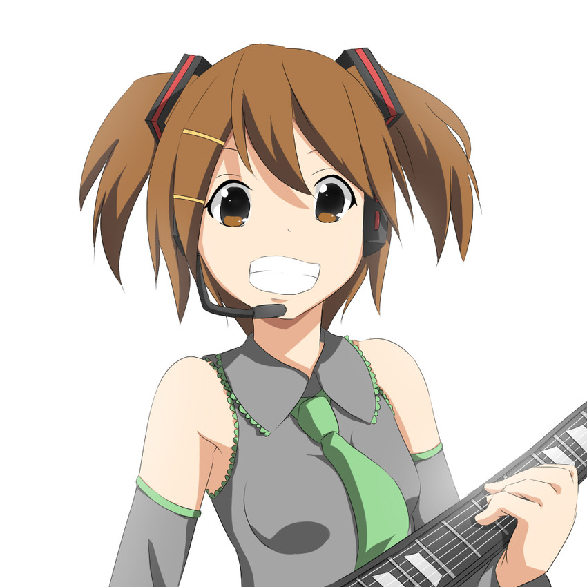 hatsune miku and hirasawa yui (vocaloid and 1 more) drawn by mako_(pixiv)