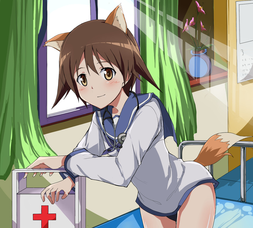 miyafuji yoshika (world witches series and 1 more) drawn by suisen_toire_(moko924)