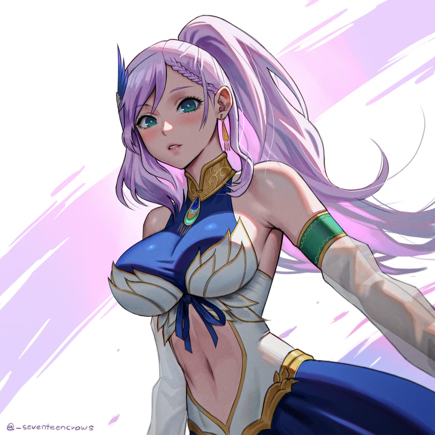 pavolia reine (hololive and 1 more) drawn by seventeencrows