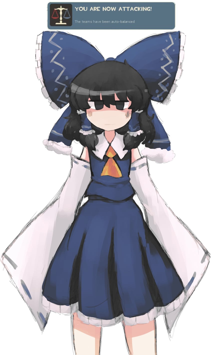 hakurei reimu (touhou and 1 more) drawn by iesonatana