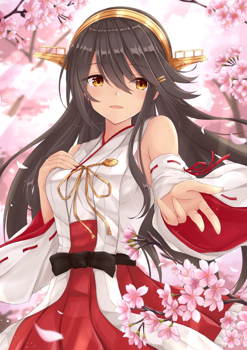 haruna and haruna kai ni (kantai collection) drawn by gensoukitan