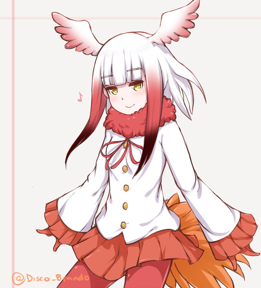 japanese crested ibis (kemono friends) drawn by disco_brando