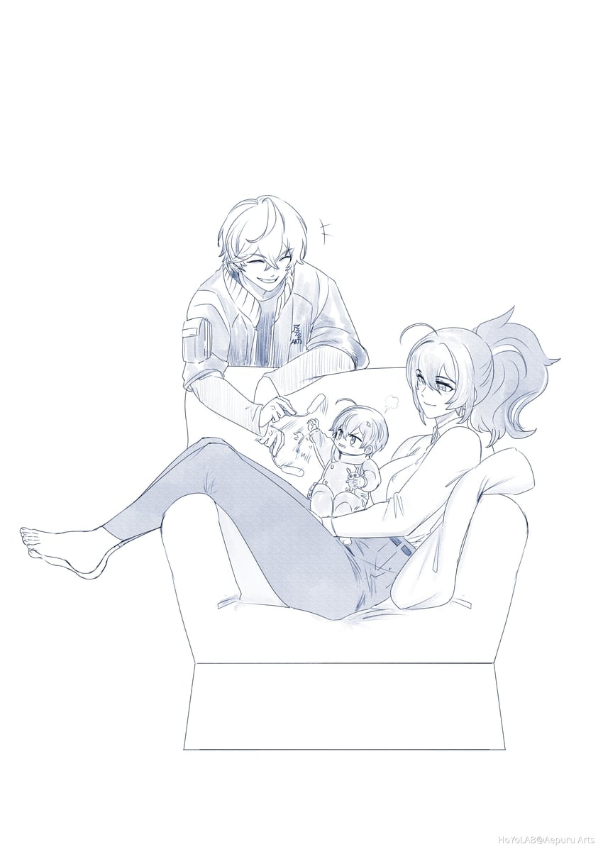 wise and zhu yuan (zenless zone zero) drawn by aepuru_arts