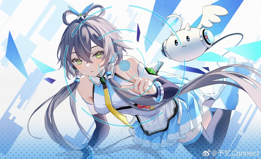 luo tianyi, tian dian, and luo tianyi v4 (vocaloid and 1 more) drawn by yu_yi_connect