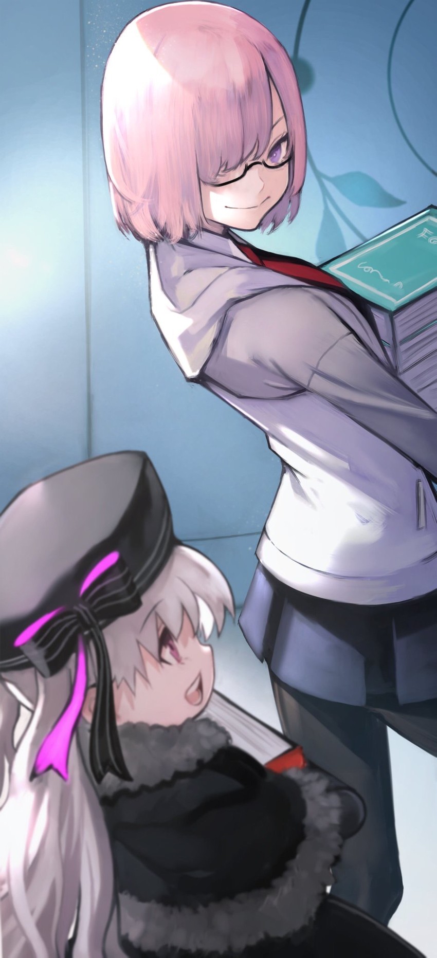 mash kyrielight and nursery rhyme (fate and 1 more) drawn by yoshio_(55level)