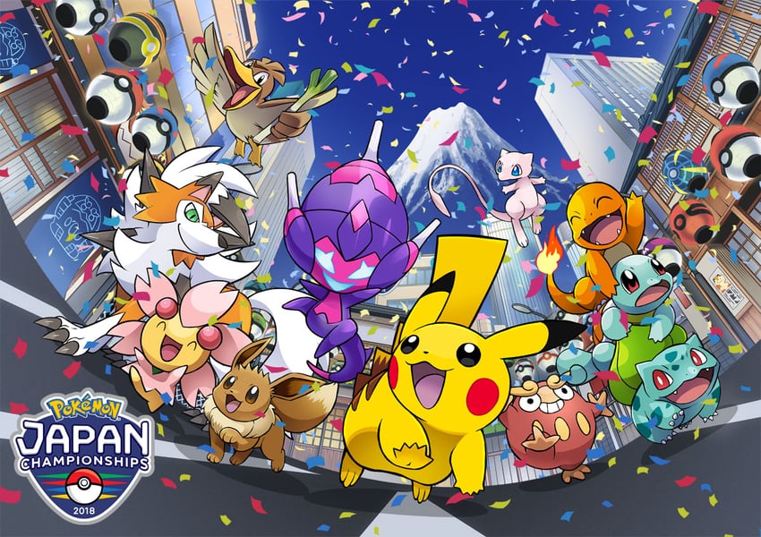 pikachu, eevee, bulbasaur, squirtle, charmander, and 8 more (pokemon) drawn by ariga_hitoshi