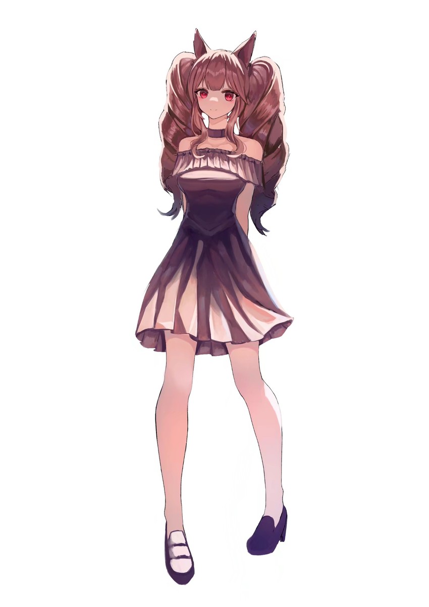 angelina (arknights and 1 more) drawn by comeback_magnum