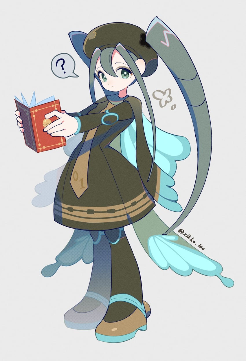 hatsune miku and bug miku (pokemon and 2 more) drawn by zikko_100