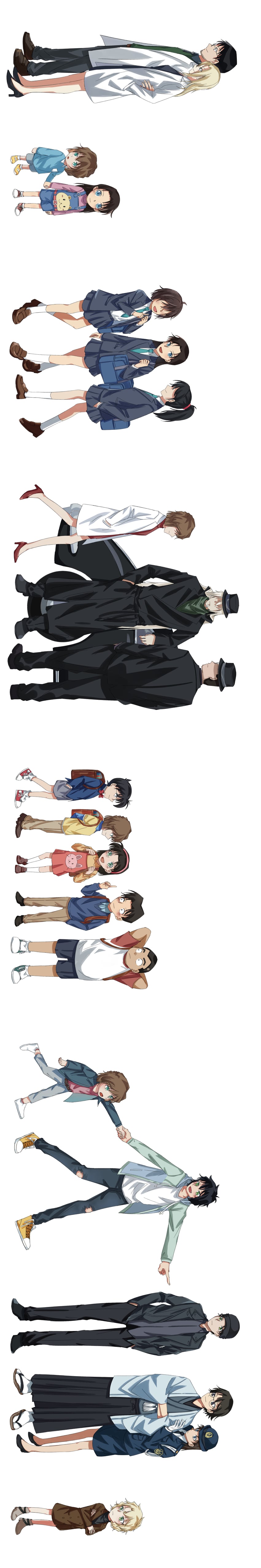edogawa conan, haibara ai, mouri ran, miyano shiho, akai shuuichi, and 12 more (meitantei conan) drawn by a_yuan