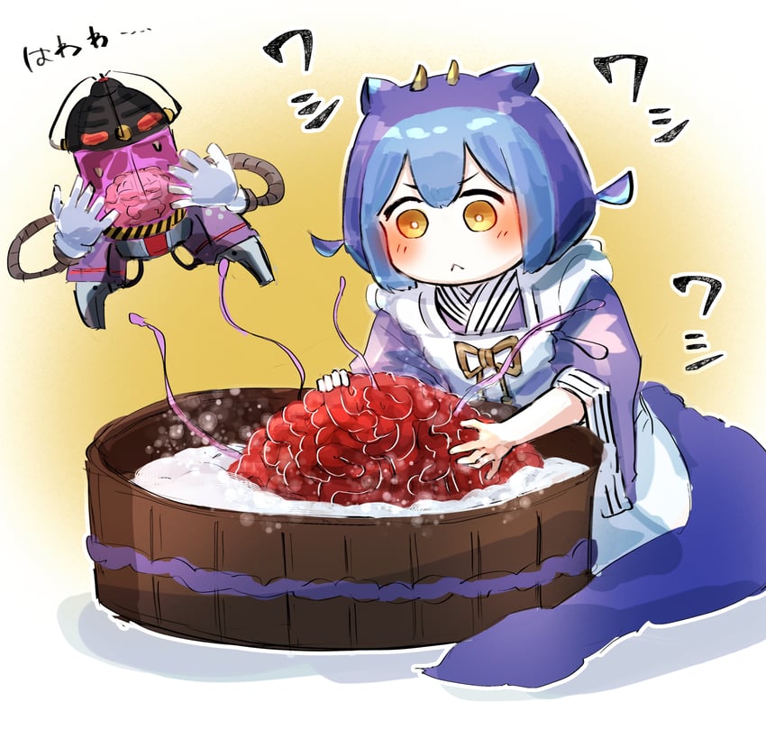 laundry dragonmaid, tainted wisdom, and brain controller (yu-gi-oh!) drawn by hatano_kiyoshi