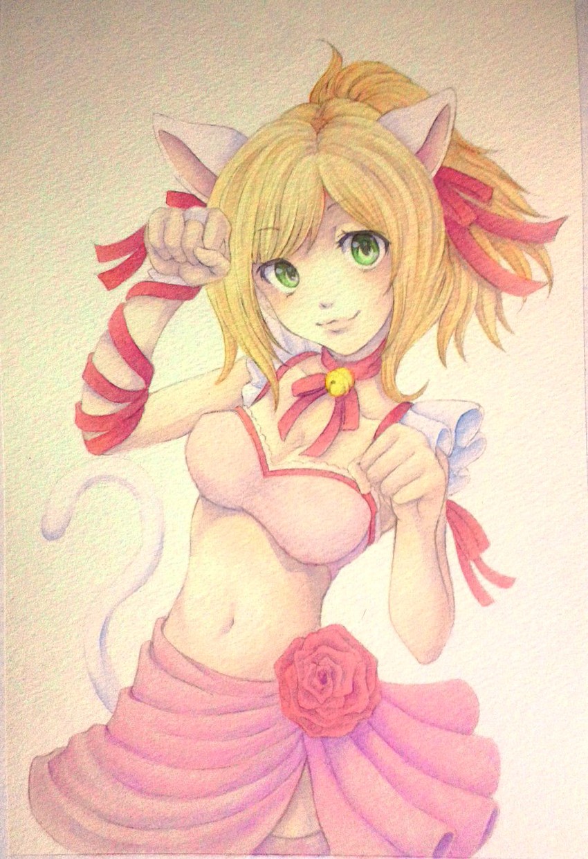 maekawa miku (idolmaster and 1 more) drawn by yuyu_(00365676)
