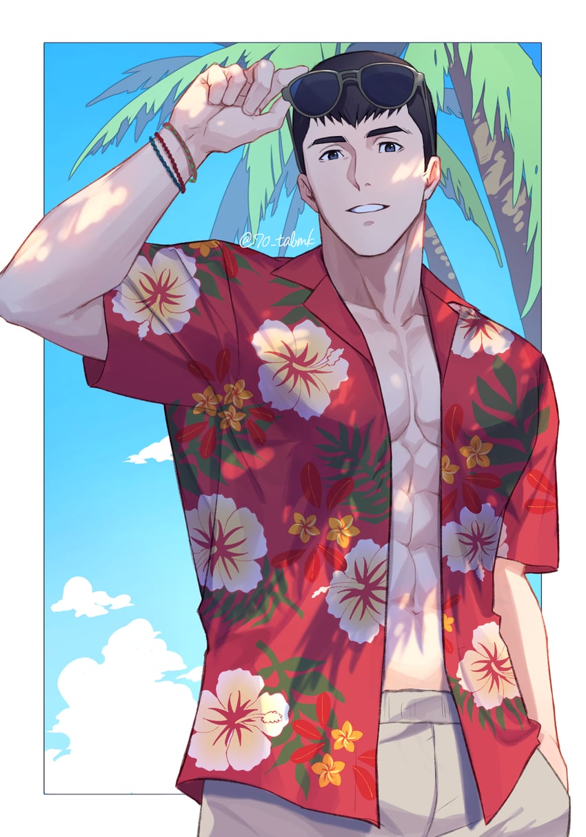 ryuji satake (yuuki bakuhatsu bang bravern) drawn by 70_tabmk