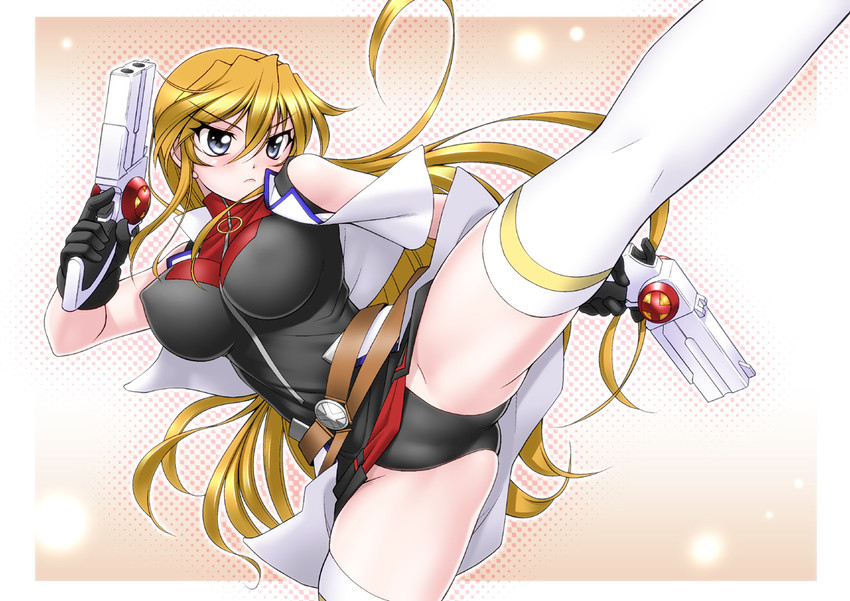 teana lanster and cross mirage (lyrical nanoha and 1 more) drawn by sakura_ryuuken