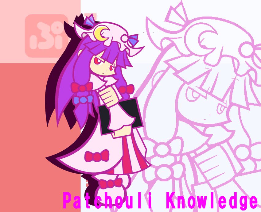 patchouli knowledge (touhou and 2 more) drawn by y&k