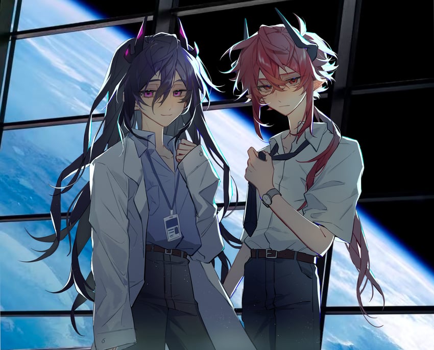 arts master-a2 and longge (real life) drawn by dianbo635