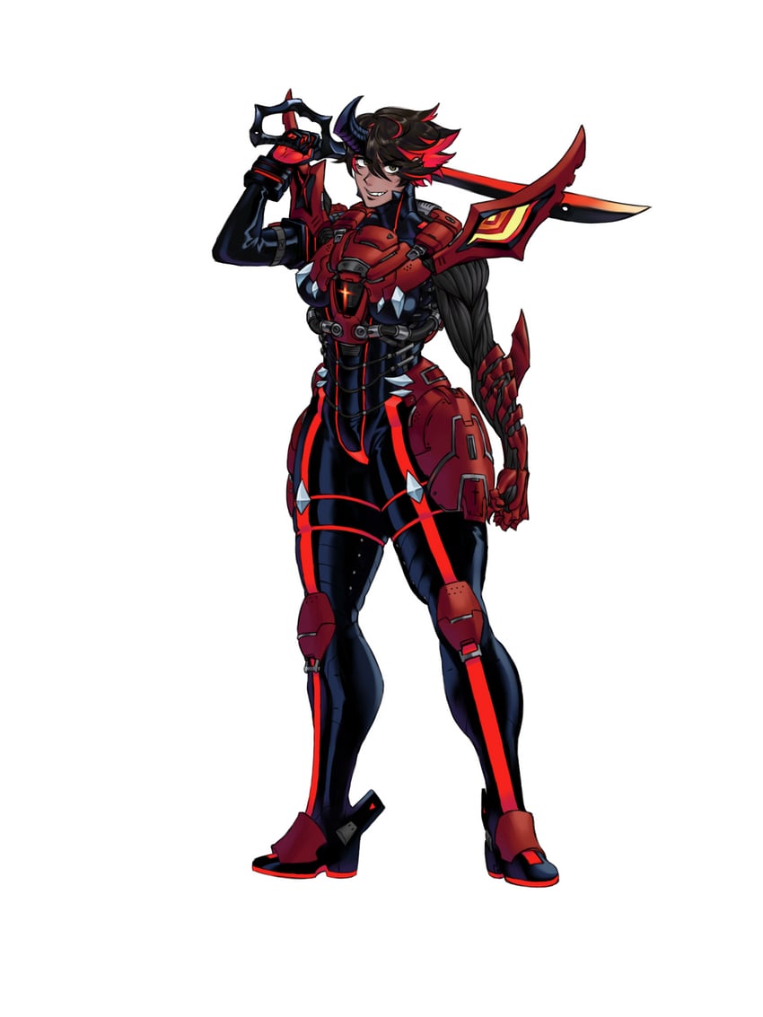 matoi ryuuko, senketsu, ruby taylor, and elite guard (original and 4 more) drawn by sbigbro