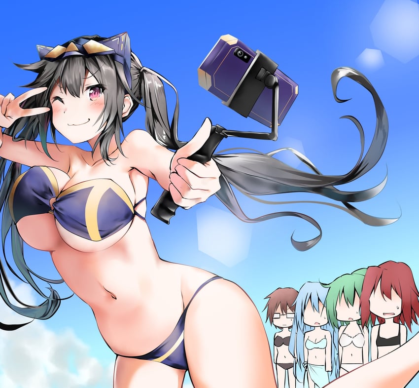 i:p masquerena, wynn, eria, hiita, wynn the wind charmer, and 4 more (yu-gi-oh!) drawn by kuromiko_shoujo