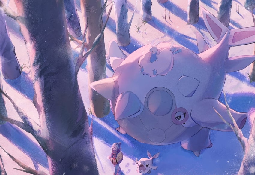 grusha, altaria, cetoddle, and cetitan (pokemon and 1 more) drawn by anzu_(v0_0v_o0)