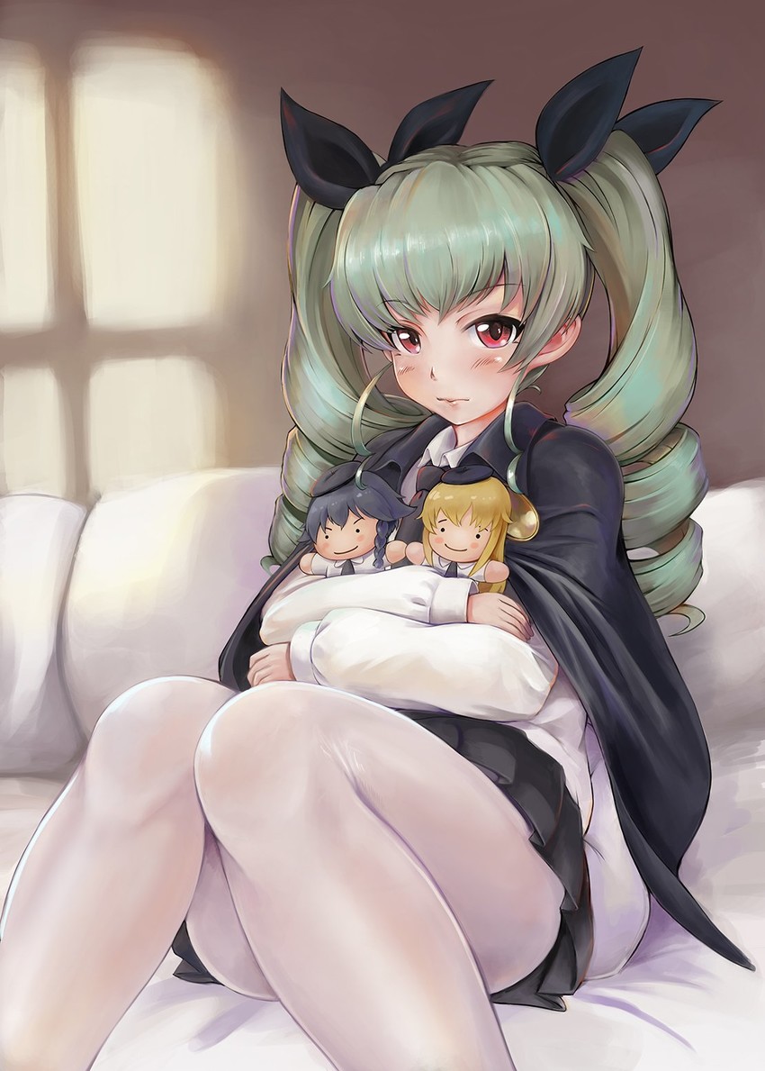 anchovy, pepperoni, and carpaccio (girls und panzer) drawn by solokov_(okb-999)