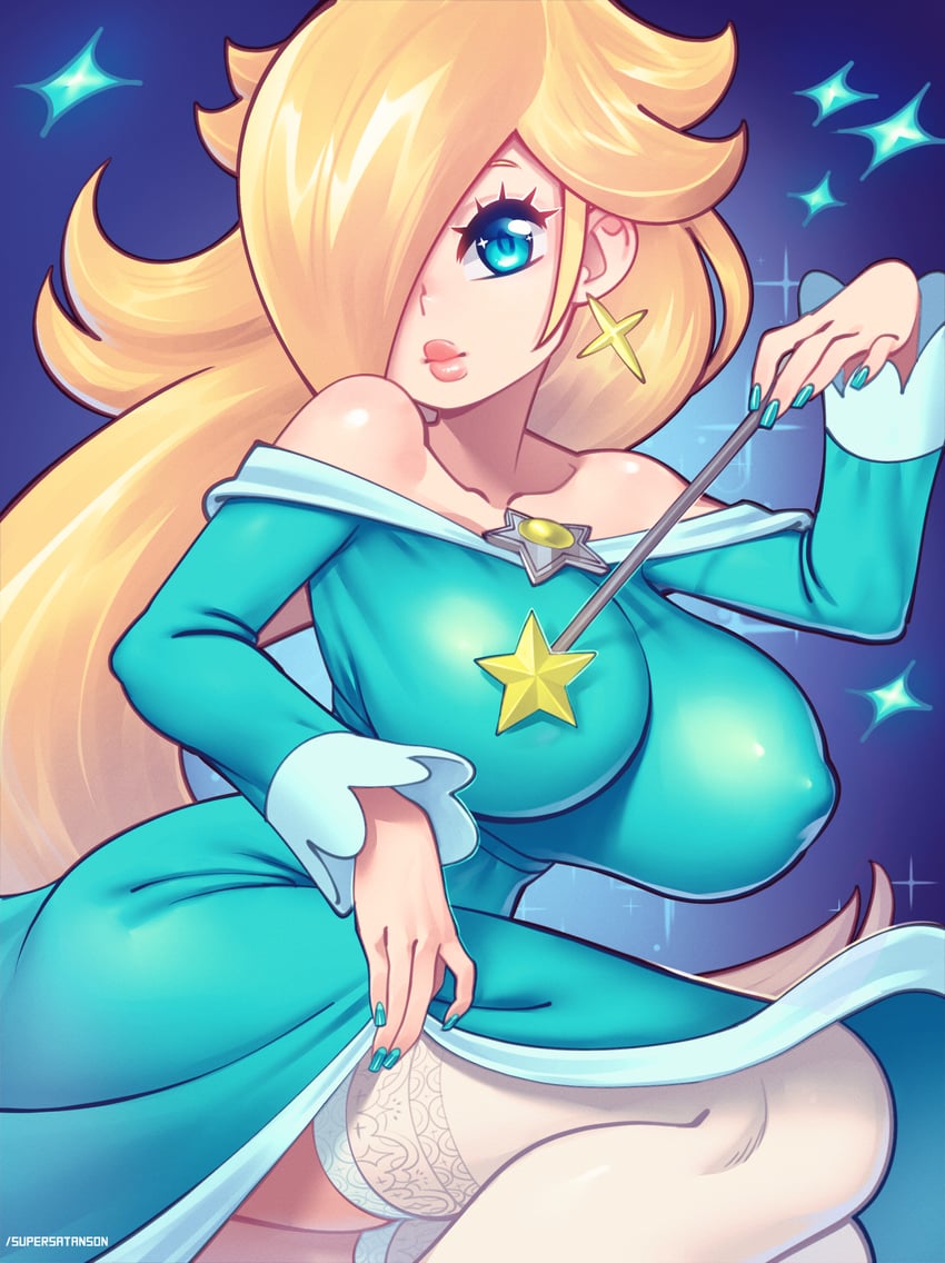 rosalina (mario and 1 more) drawn by supersatanson