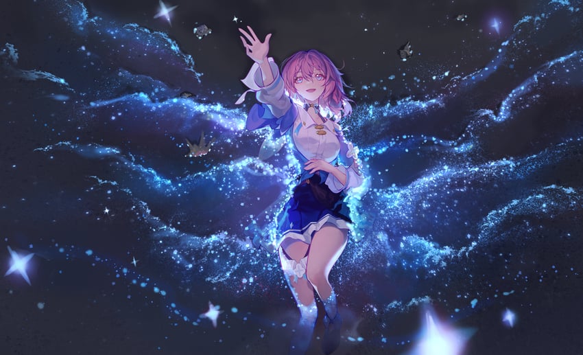 march 7th (honkai and 1 more) drawn by sakirs_mingan