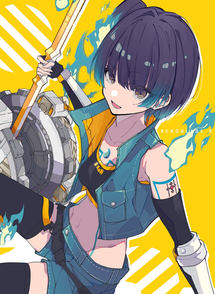 sena (xenoblade chronicles and 1 more) drawn by gugugu_official
