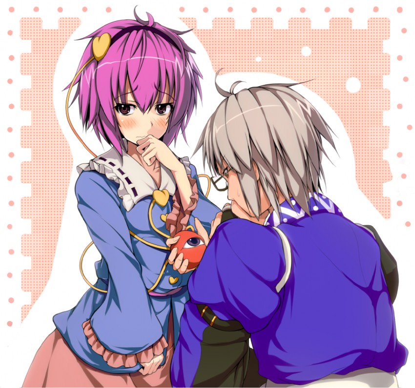 komeiji satori and morichika rinnosuke (touhou) drawn by hinami_(hinatamizu)
