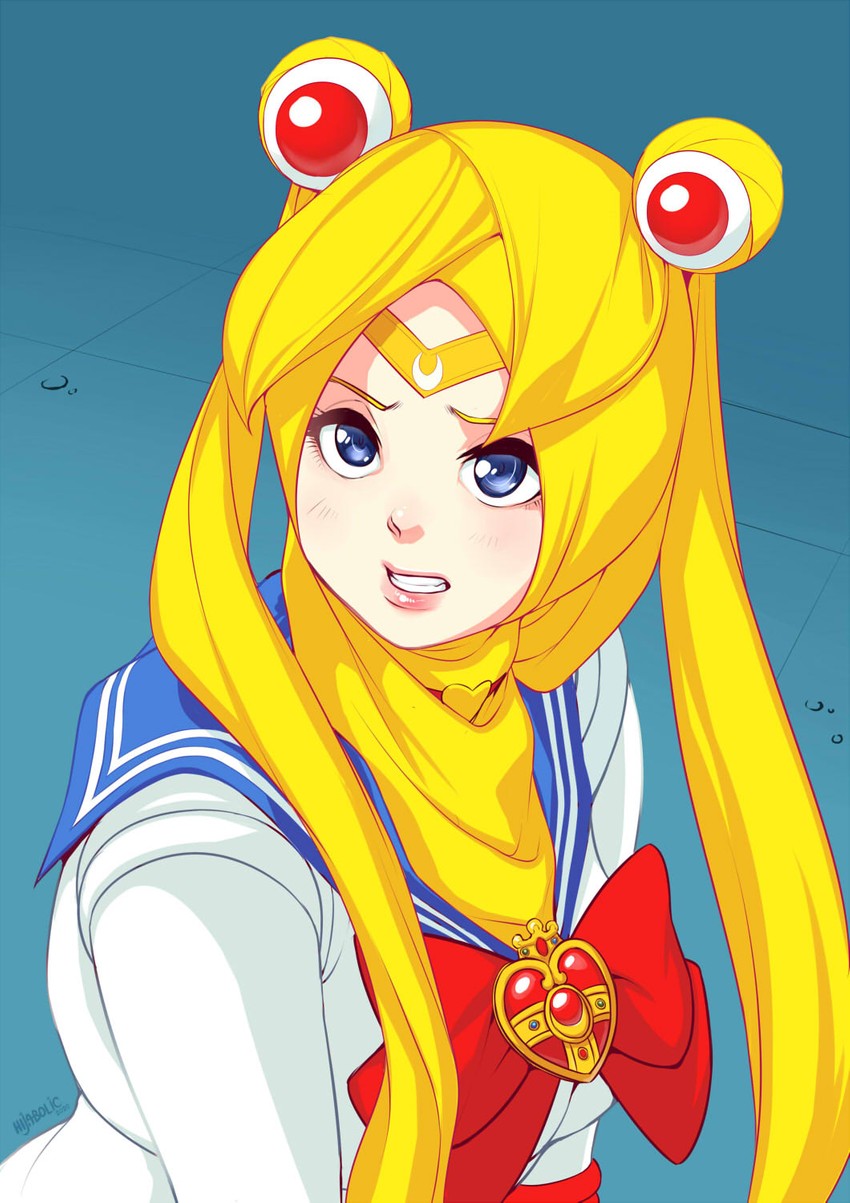 tsukino usagi and sailor moon (bishoujo senshi sailor moon and 1 more) drawn by hijabolic