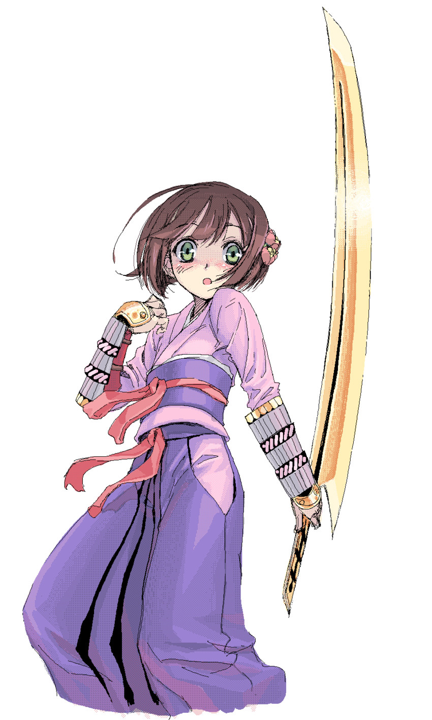 bushidou and bushidou 4 (sekaiju no meikyuu and 1 more) drawn by satou_atsuki