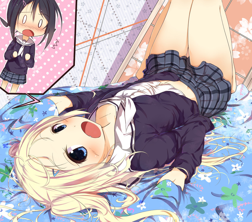 sekiya naru and hana n. fountainstand (hanayamata) drawn by sasahara_wakaba