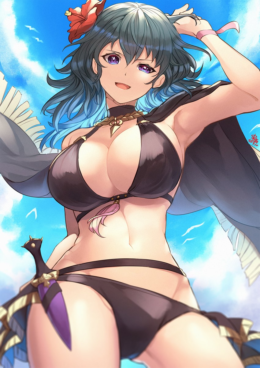 female byleth (fire emblem and 2 more) drawn by nakabayashi_zun