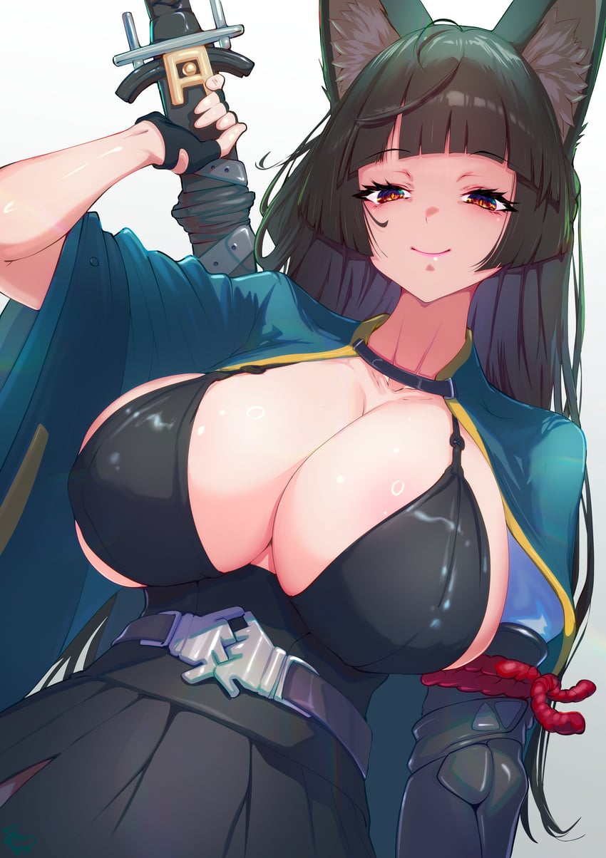 hoshimi miyabi (zenless zone zero) drawn by momoyama_tits