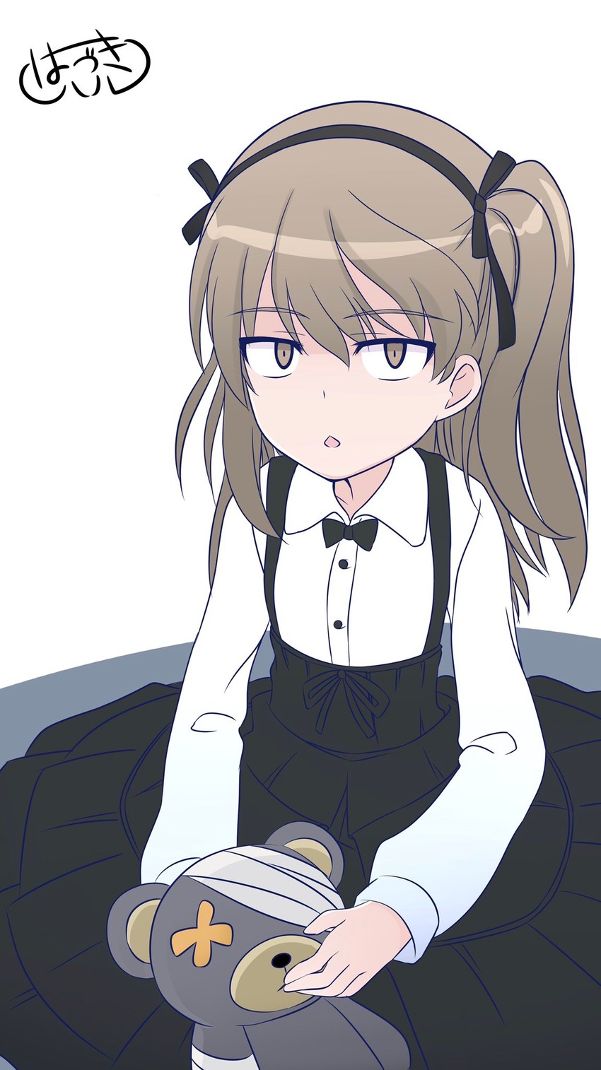 shimada arisu and boko (girls und panzer) drawn by hazuki_haru