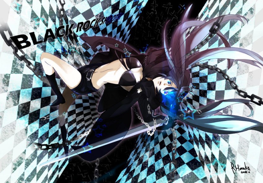 black rock shooter (black rock shooter) drawn by himuka_roko