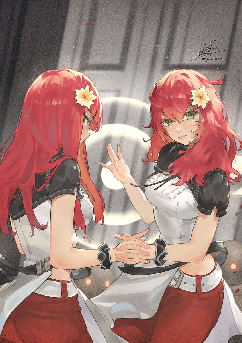 devola and popola (nier and 1 more) drawn by fadingz