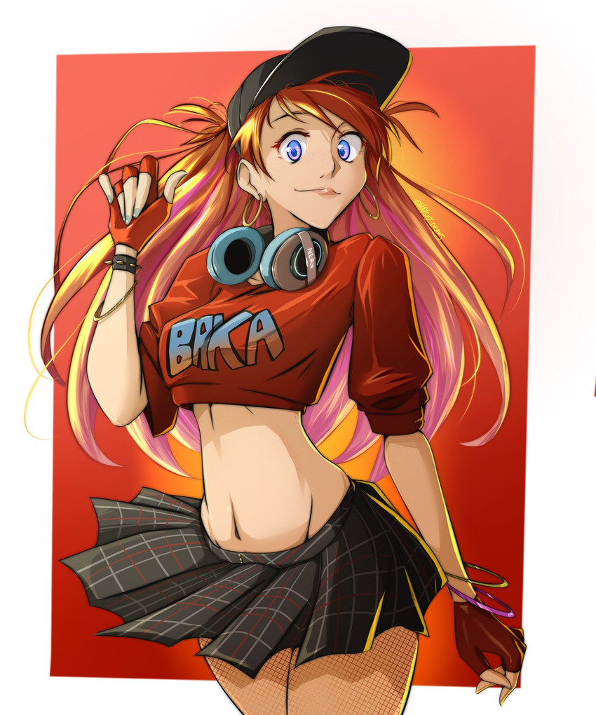 souryuu asuka langley and takamaki anne (persona and 4 more) drawn by haysey