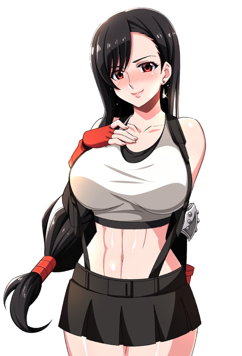 tifa lockhart (final fantasy and 1 more) drawn by ushineko_(onekosama1234)