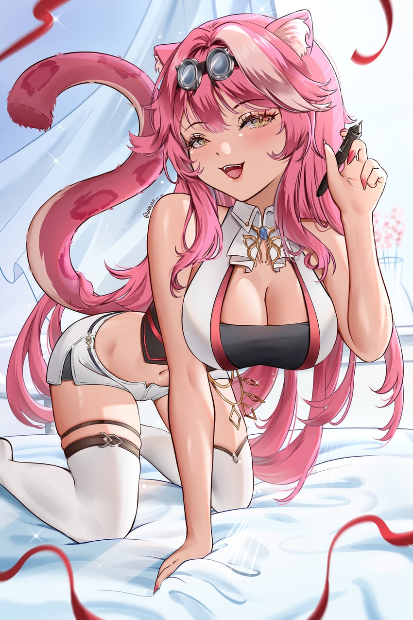 raora panthera (hololive and 1 more) drawn by wonnikon