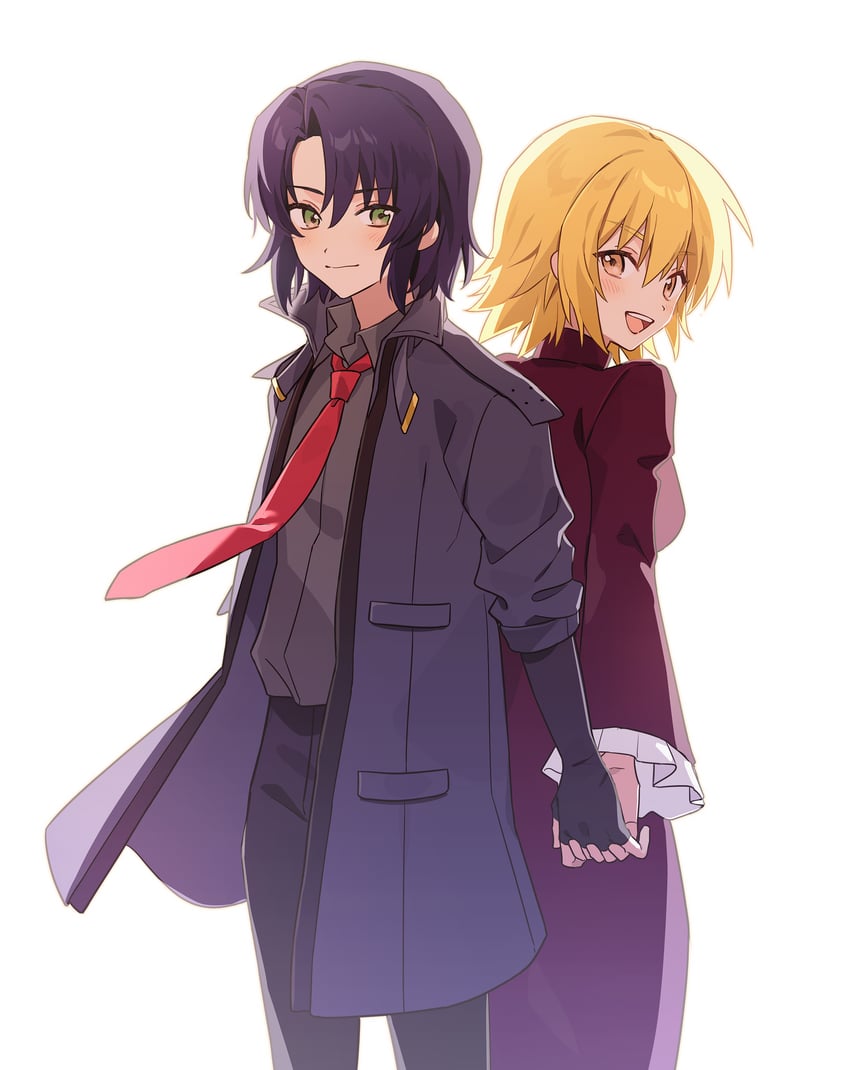 cagalli yula athha and athrun zala (gundam and 2 more) drawn by ymrxx_(kamihurai)