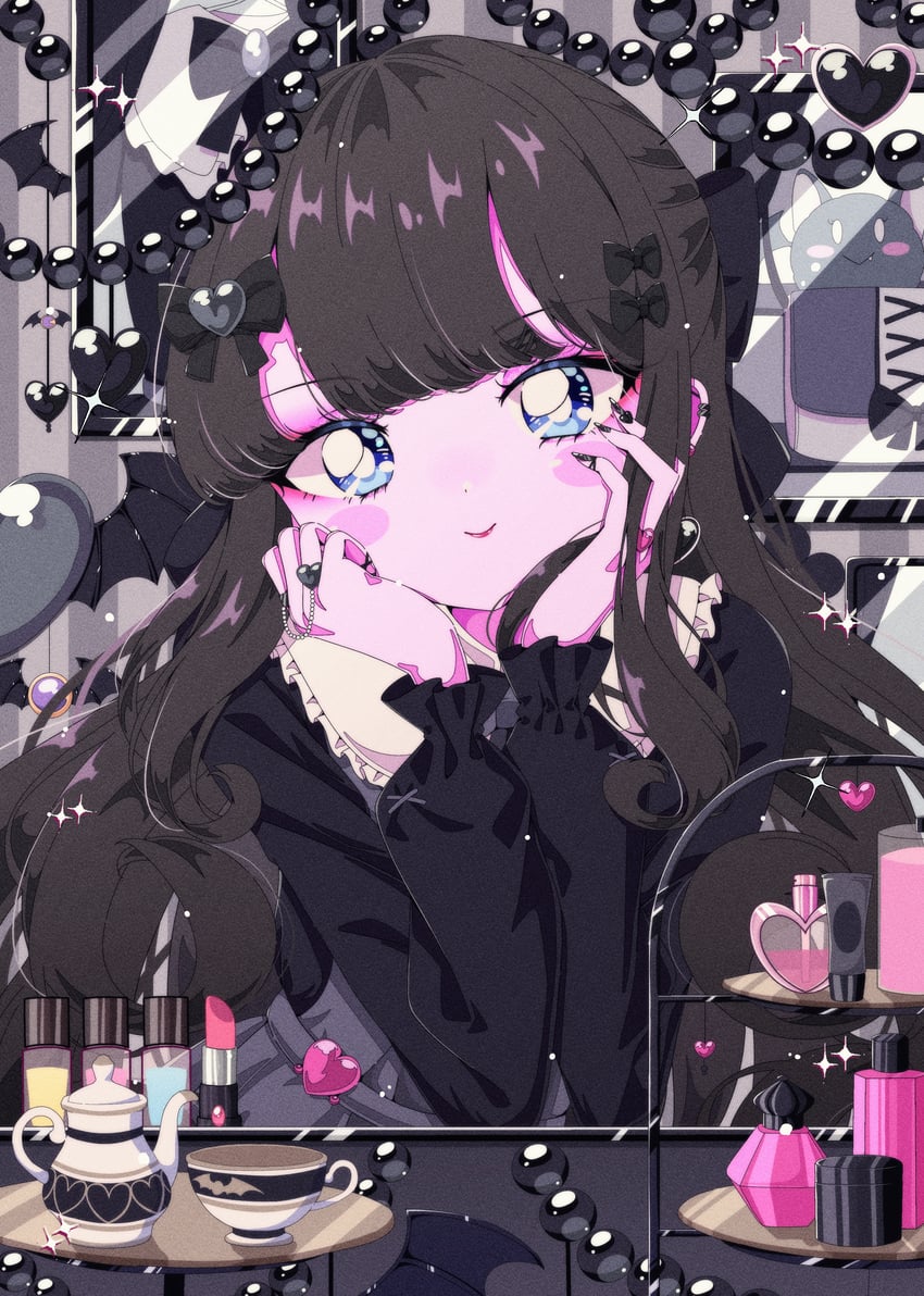 kurosu aroma (pretty series and 1 more) drawn by milon_cas