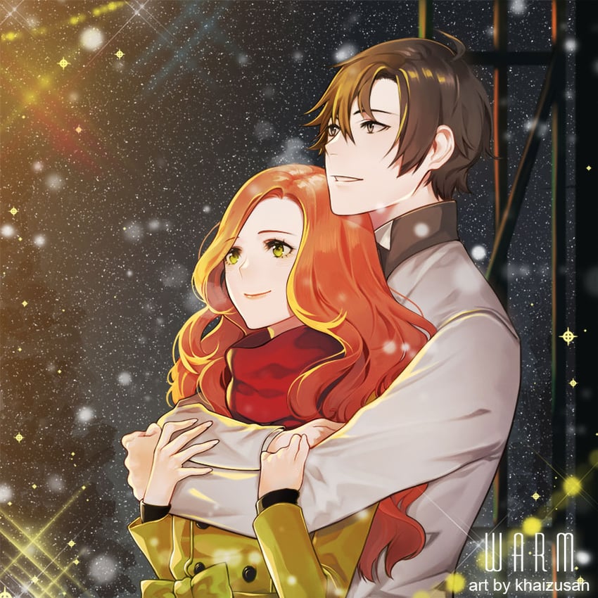 protagonist and han jumin (susanghan messenger) drawn by persona92