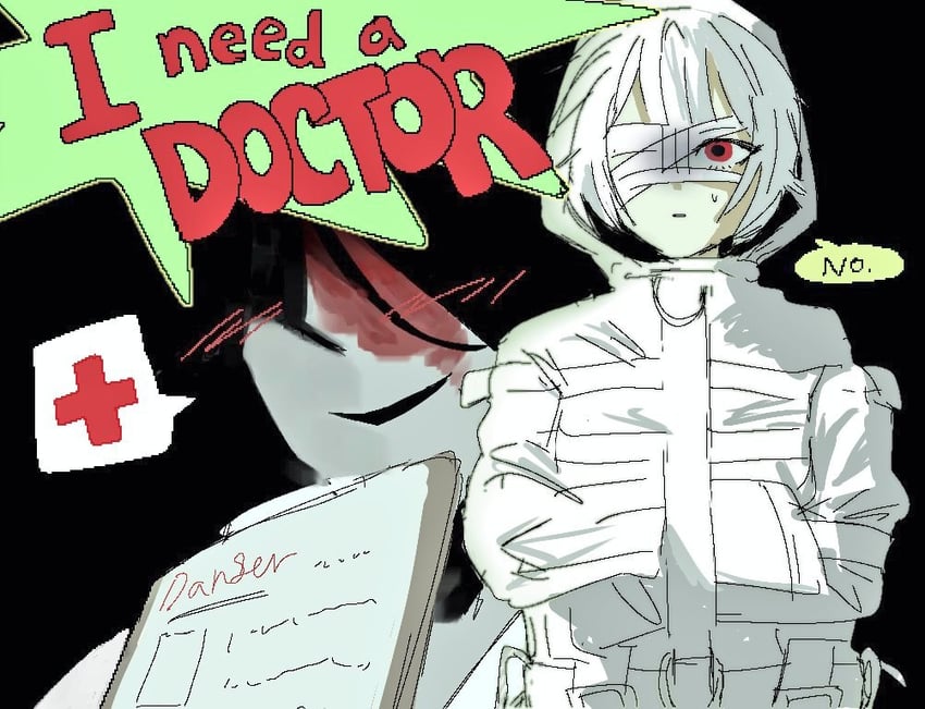 heroine and mr. crawling (homicipher and 1 more) drawn by gxxgxx771