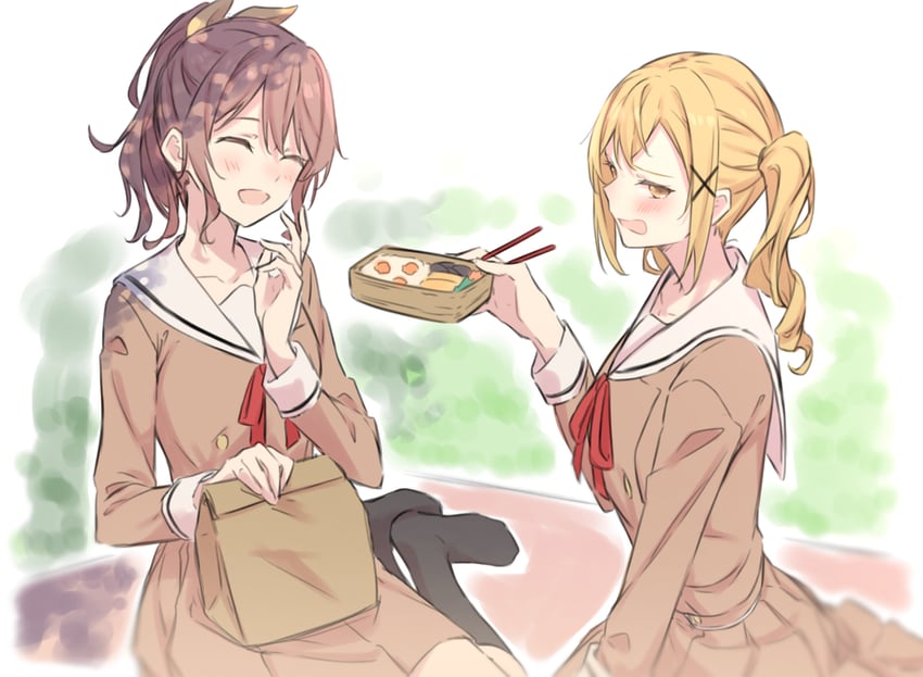 ichigaya arisa and yamabuki saya (bang dream!) drawn by kanade_(kanade_3344)