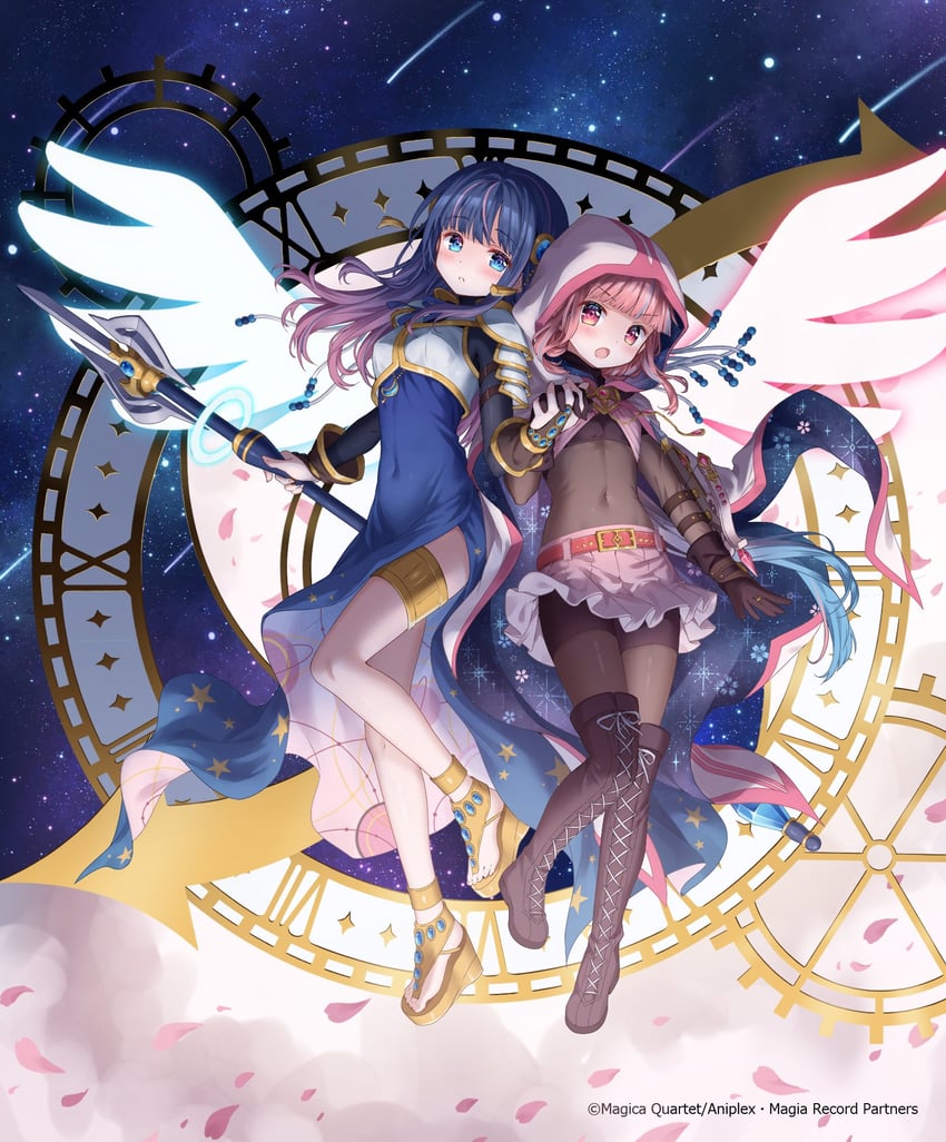 tamaki iroha and nanami yachiyo (mahou shoujo madoka magica and 1 more) drawn by demekingyo and punyan