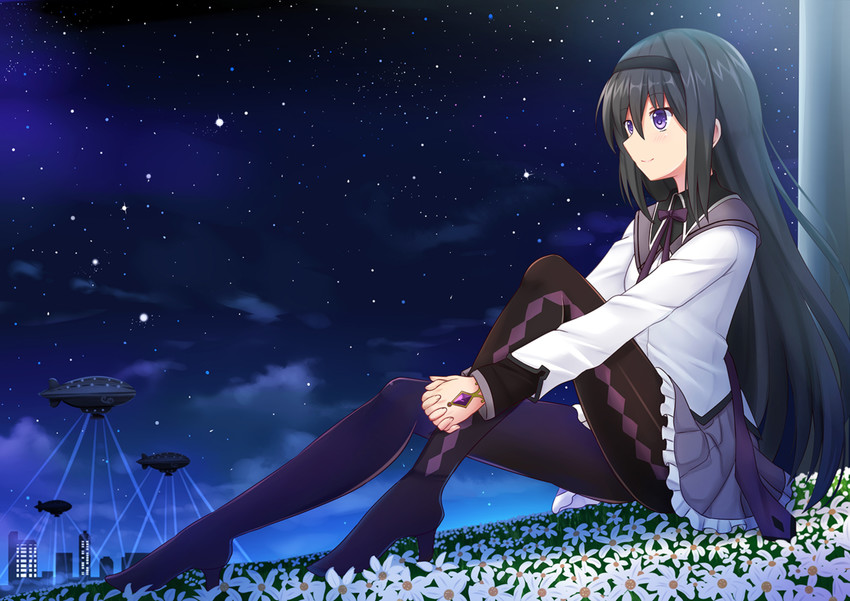 akemi homura (mahou shoujo madoka magica and 1 more) drawn by kazenokaze