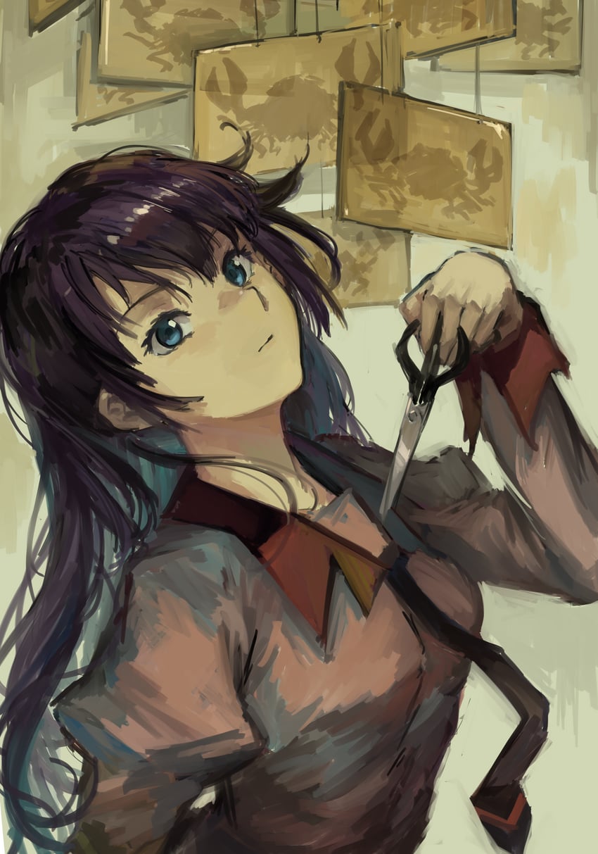 senjougahara hitagi (monogatari and 1 more) drawn by kornod