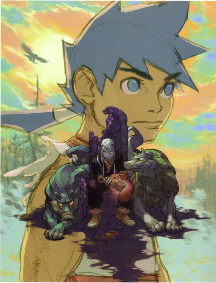 ryu, fou-lu, won-qu, and a-tur (breath of fire and 1 more) drawn by yoshikawa_tatsuya