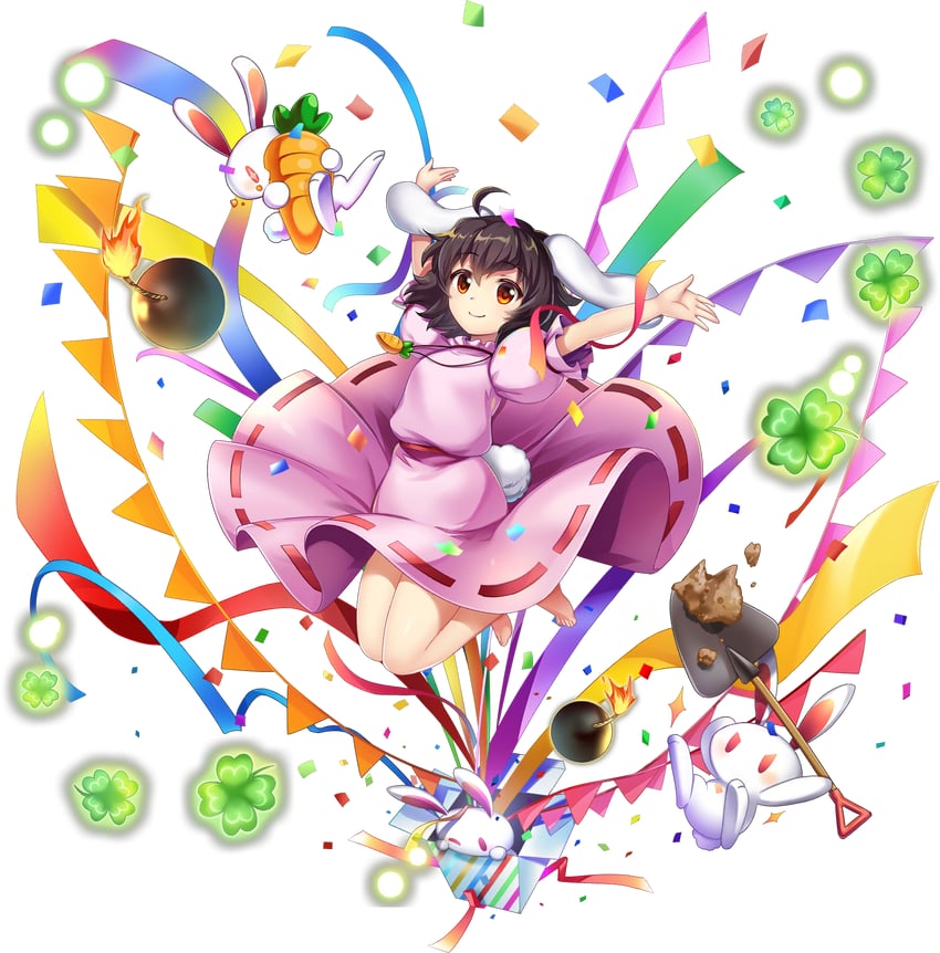 inaba tewi and inaba mob (touhou and 1 more) drawn by rotte_(1109)